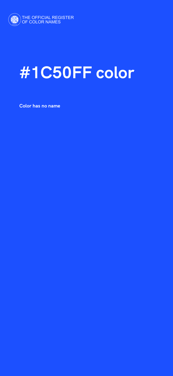 #1C50FF color image