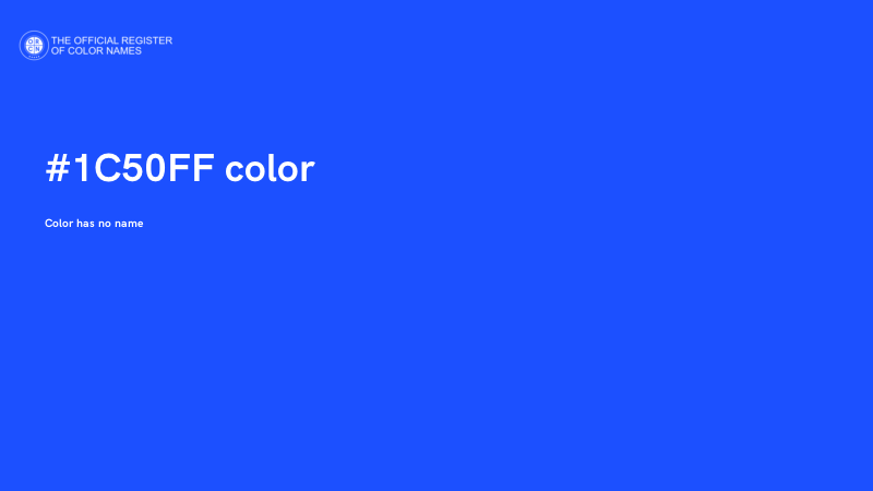#1C50FF color image