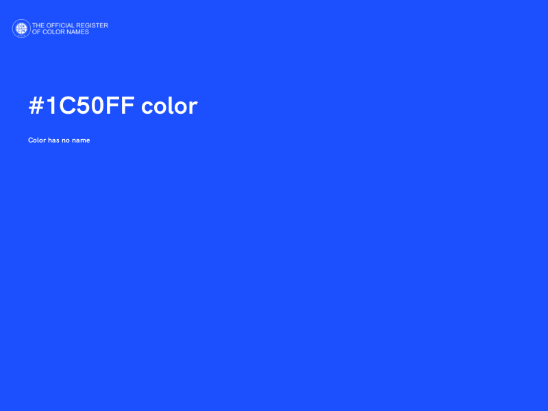 #1C50FF color image