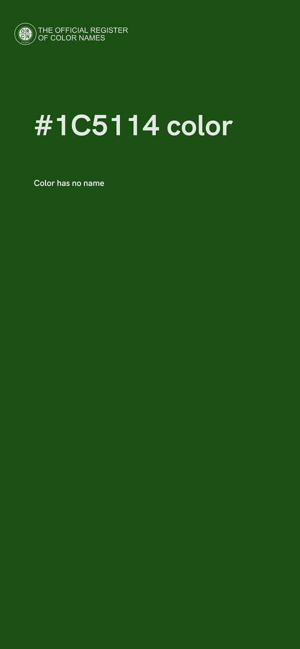 #1C5114 color image
