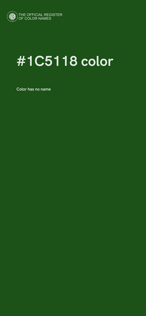 #1C5118 color image