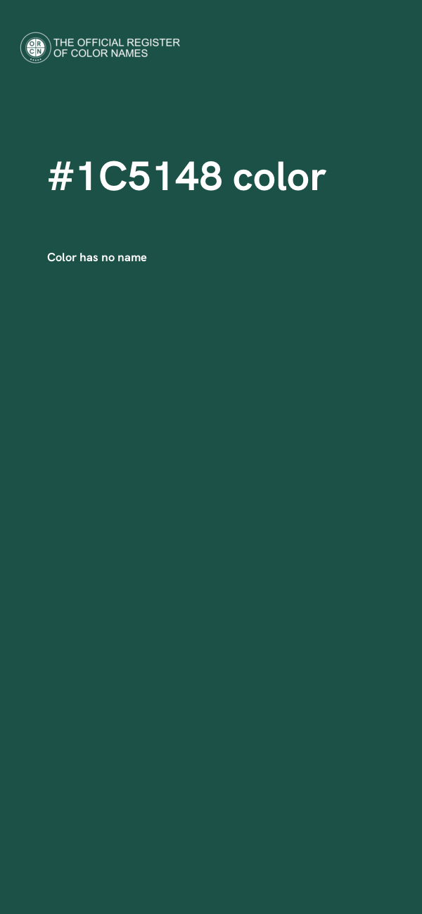 #1C5148 color image