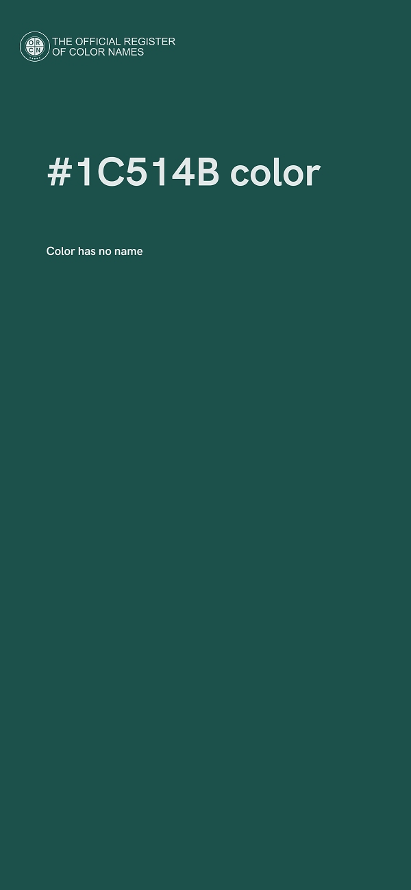 #1C514B color image