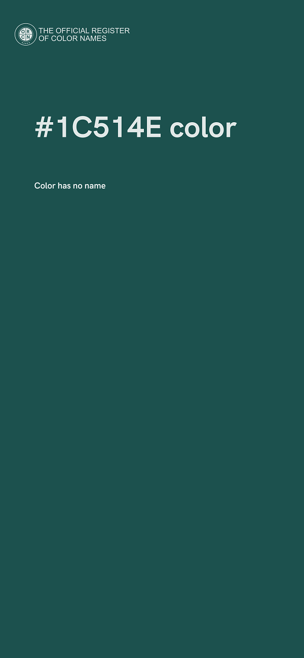 #1C514E color image