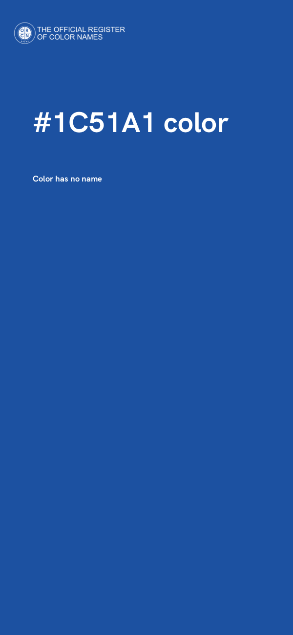 #1C51A1 color image