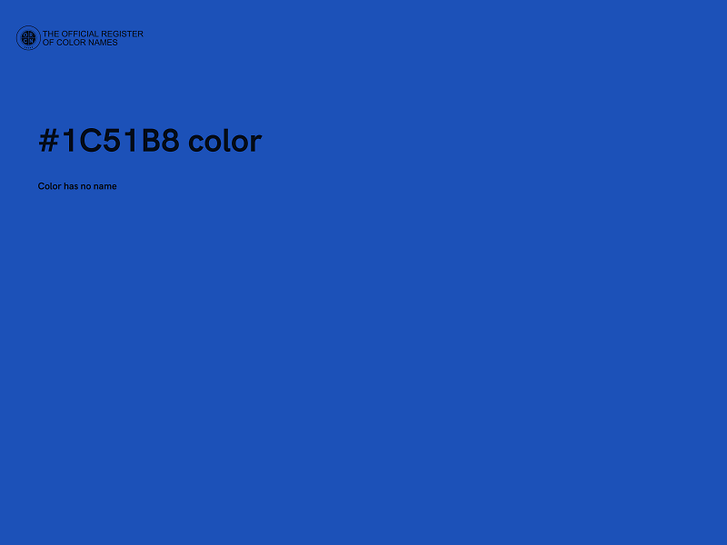 #1C51B8 color image