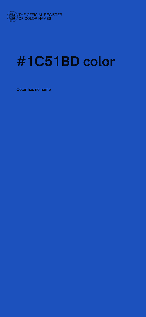 #1C51BD color image