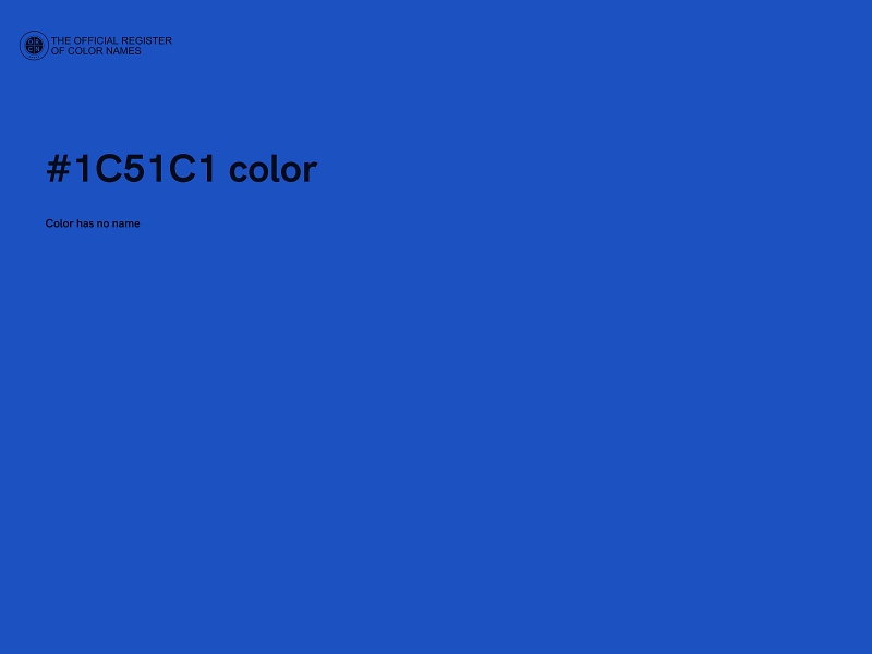 #1C51C1 color image