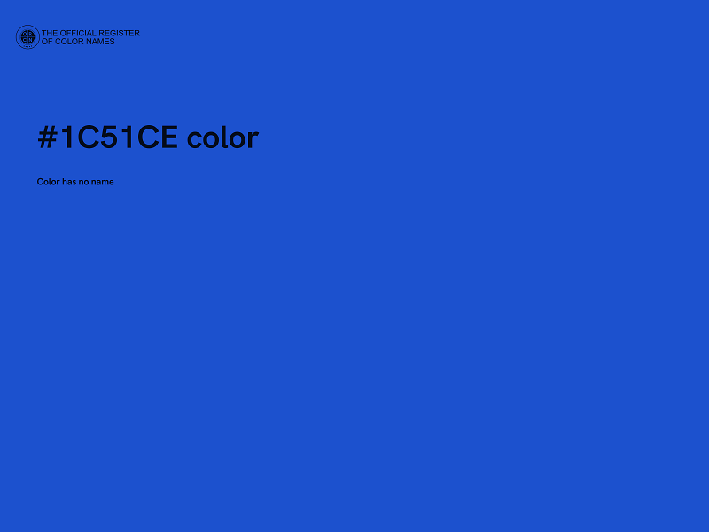 #1C51CE color image