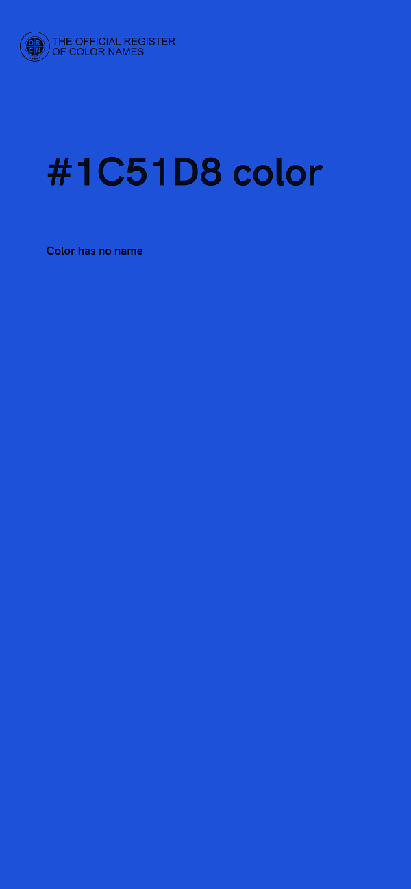 #1C51D8 color image