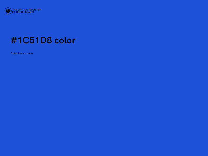 #1C51D8 color image