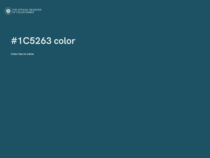 #1C5263 color image