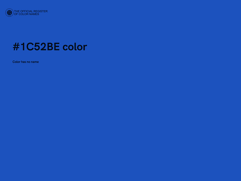 #1C52BE color image