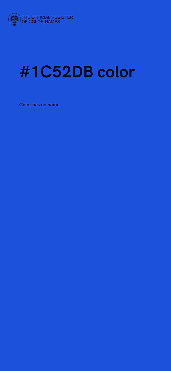 #1C52DB color image