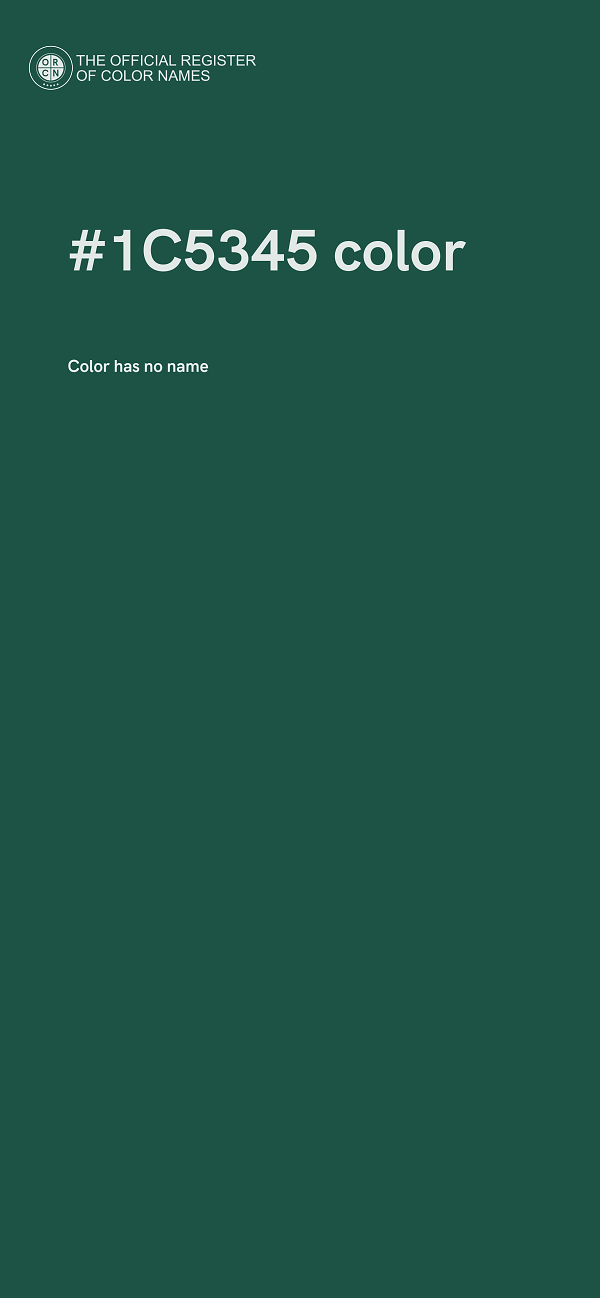 #1C5345 color image
