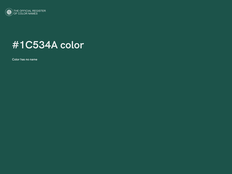 #1C534A color image