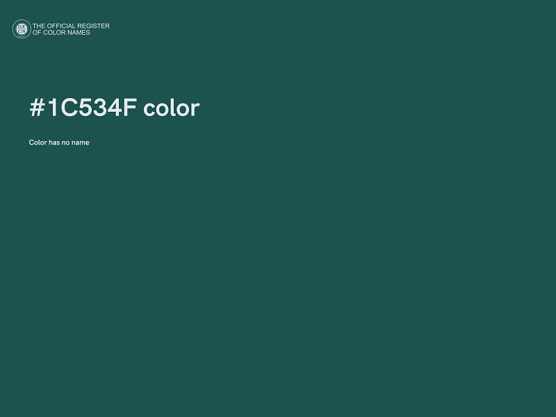 #1C534F color image