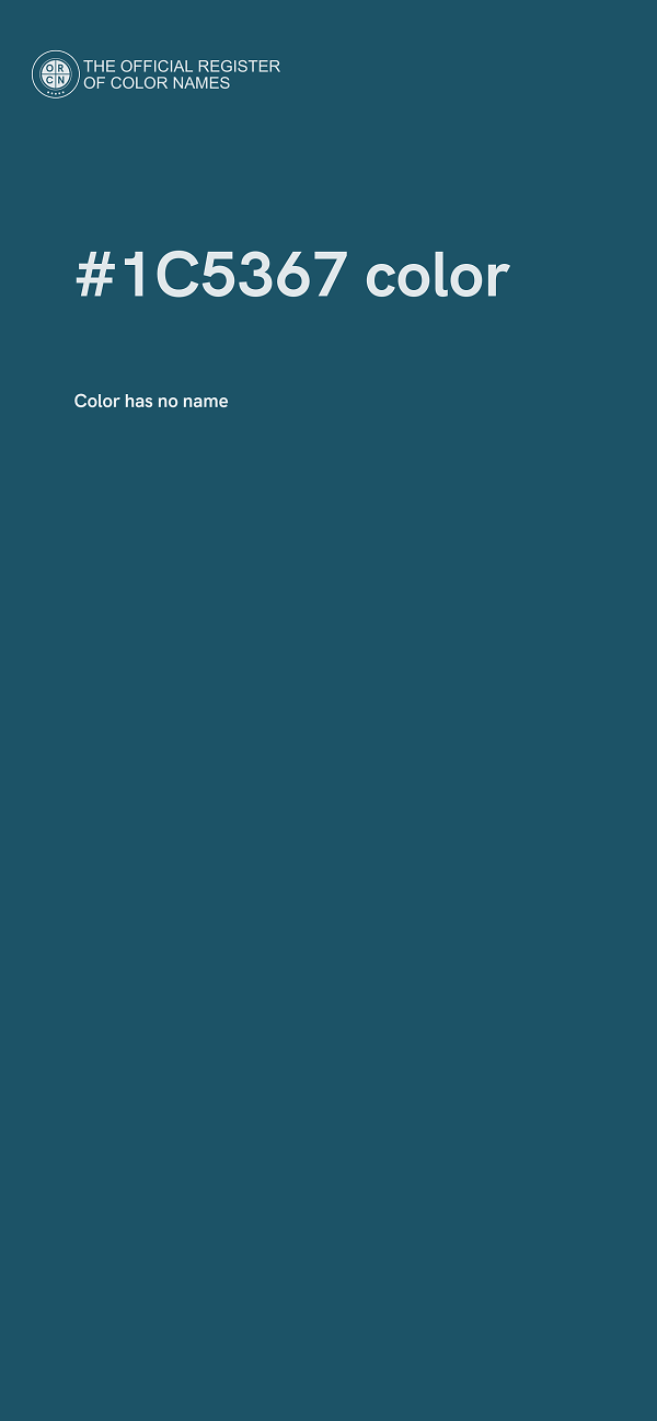 #1C5367 color image
