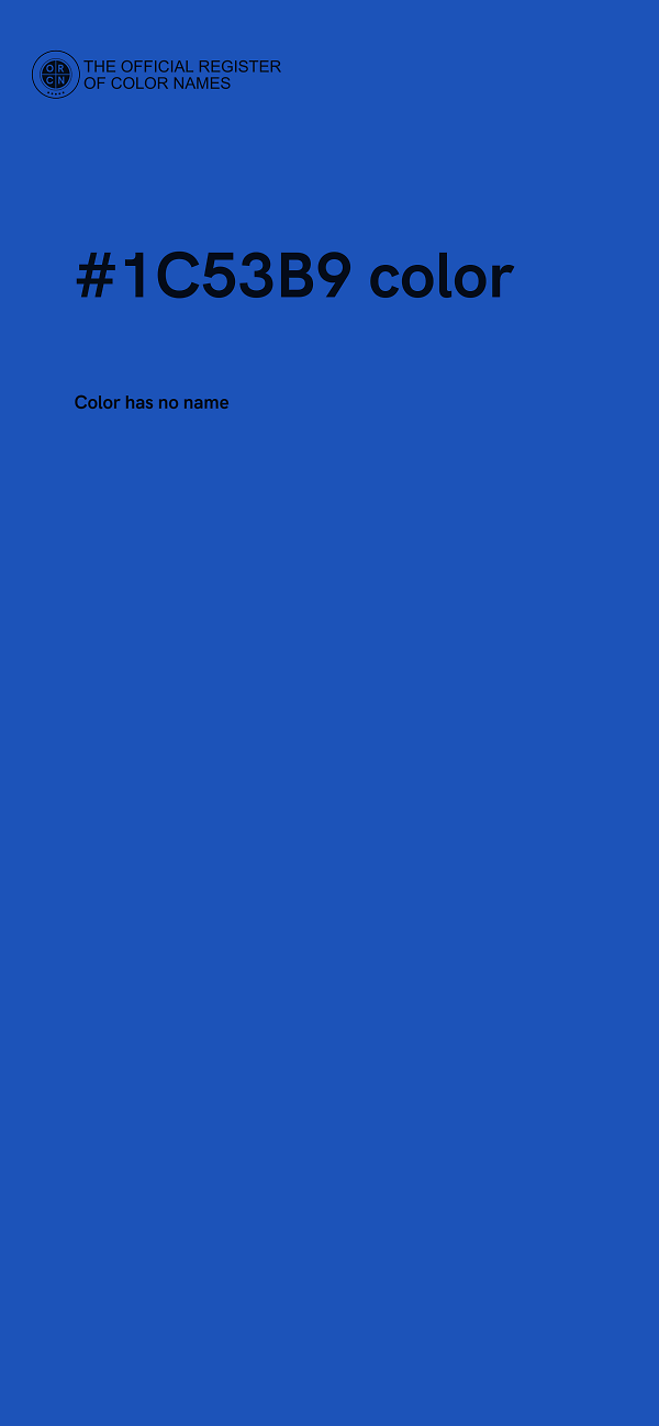 #1C53B9 color image