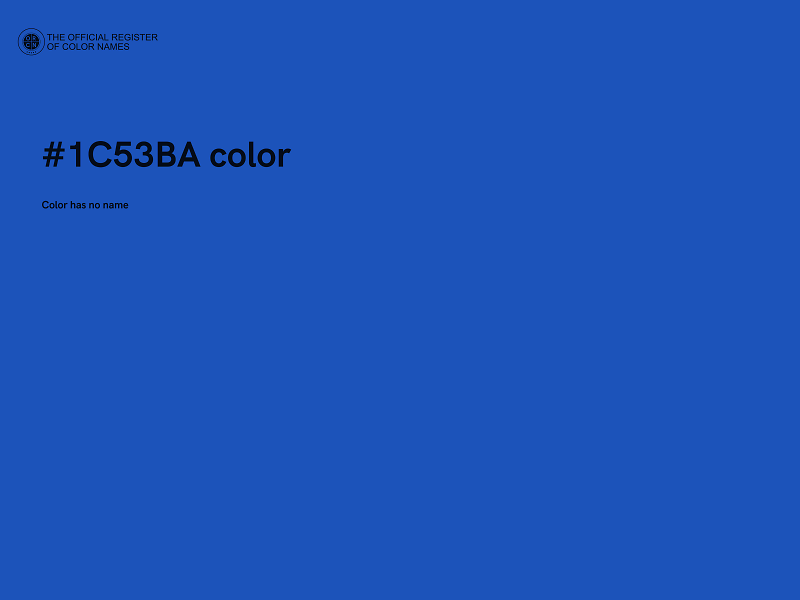 #1C53BA color image