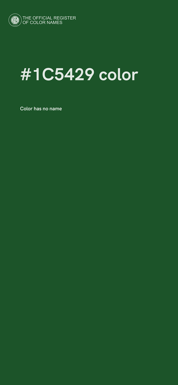 #1C5429 color image