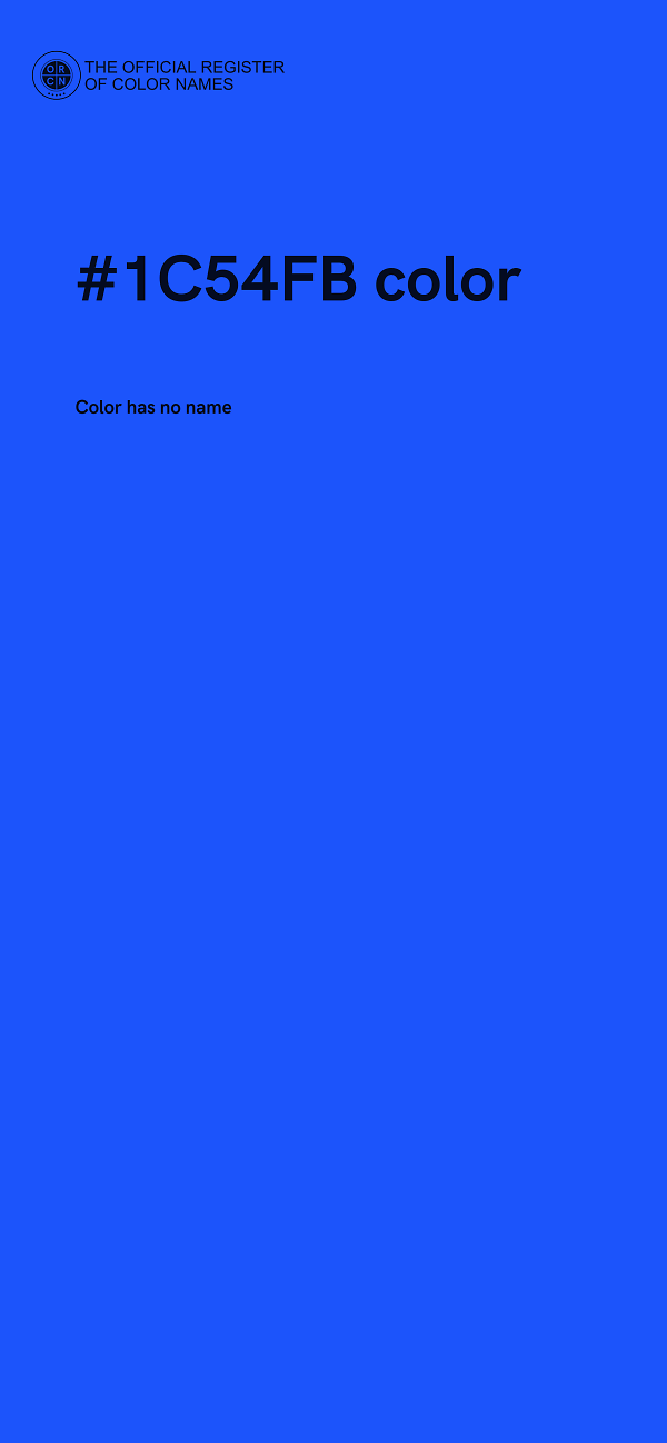 #1C54FB color image
