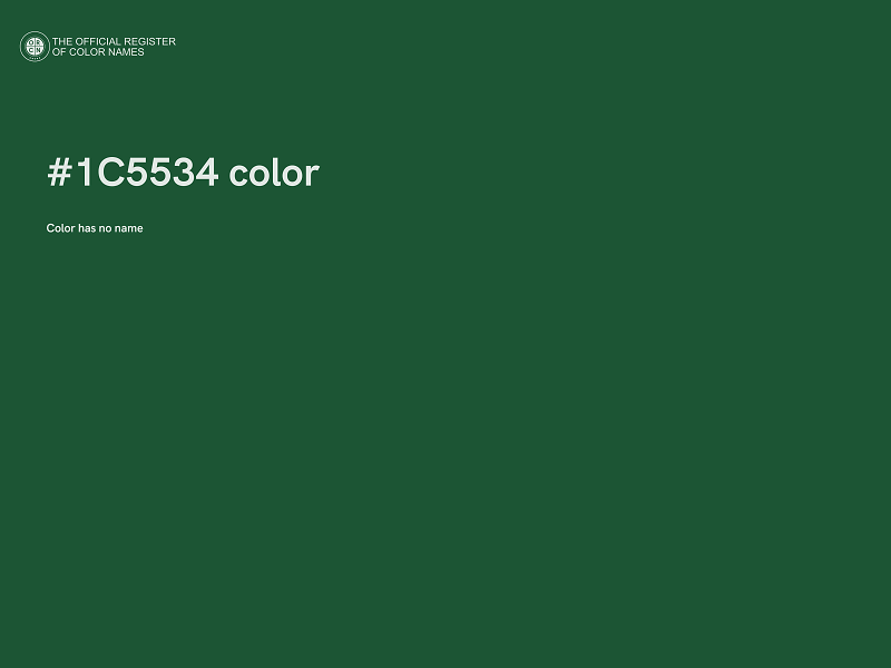 #1C5534 color image