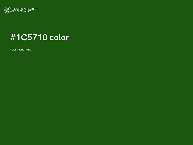#1C5710 color image