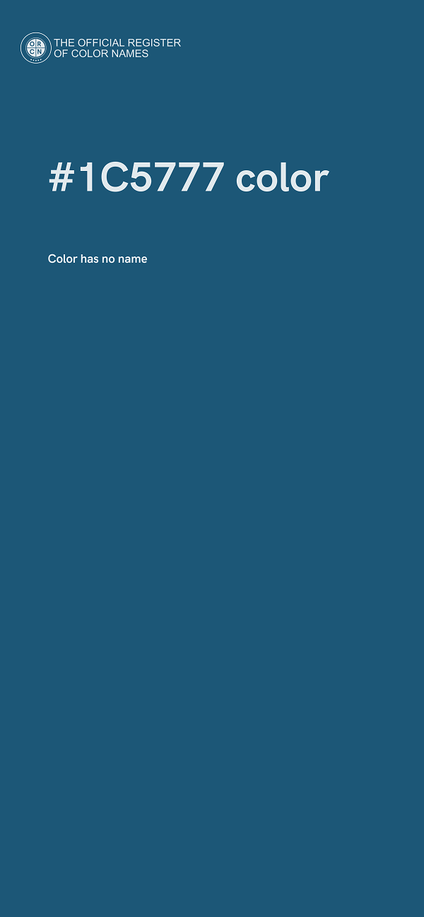 #1C5777 color image