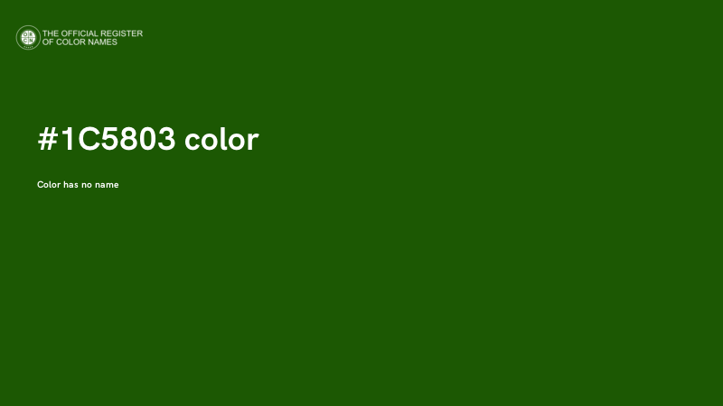 #1C5803 color image