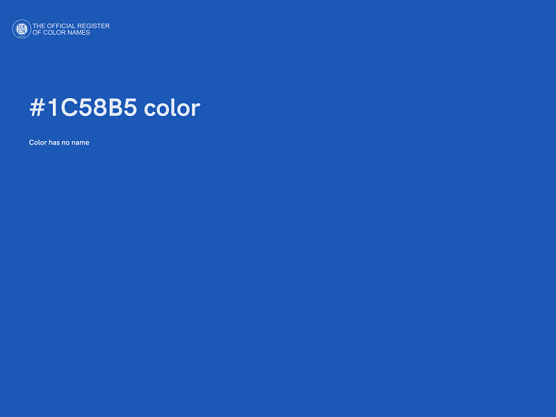 #1C58B5 color image