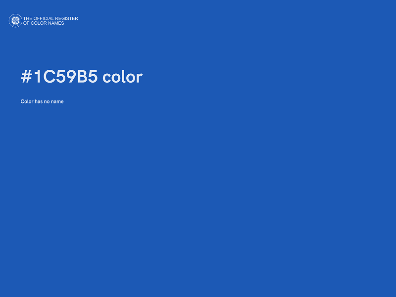 #1C59B5 color image