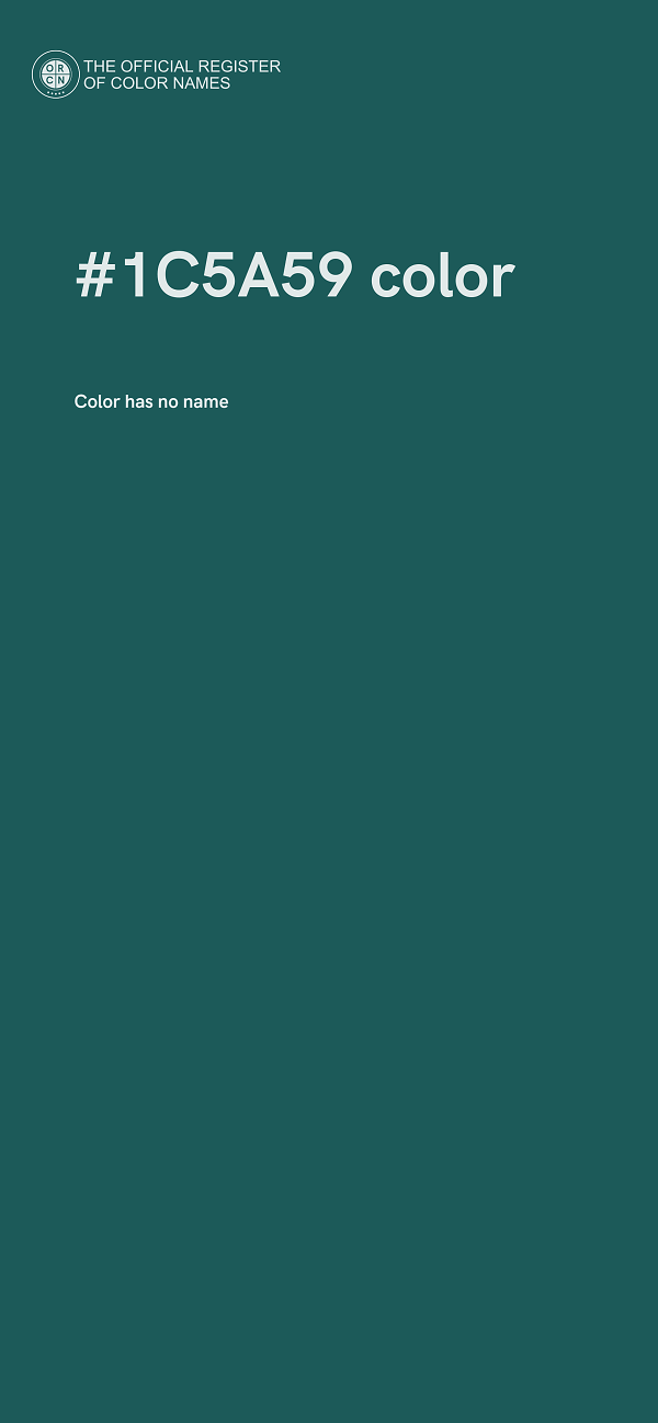 #1C5A59 color image