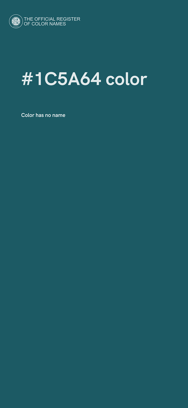 #1C5A64 color image