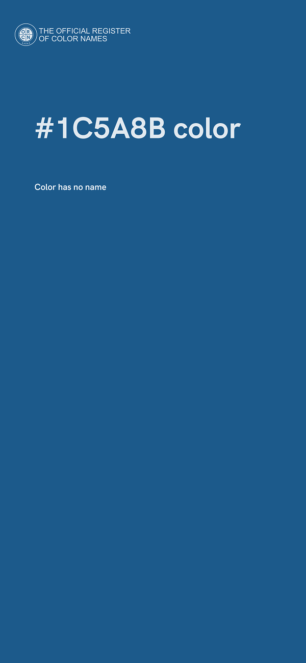 #1C5A8B color image
