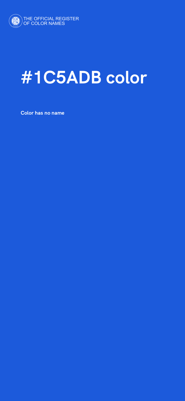 #1C5ADB color image