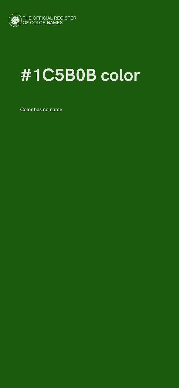 #1C5B0B color image