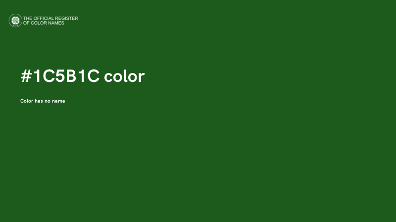 #1C5B1C color image