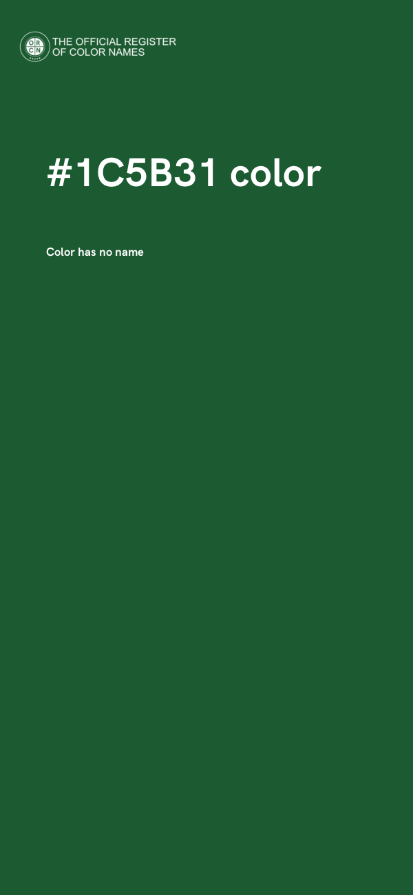 #1C5B31 color image