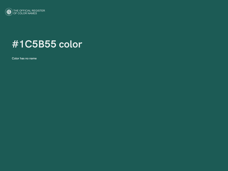 #1C5B55 color image