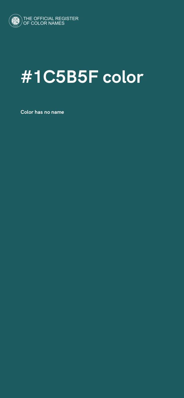 #1C5B5F color image