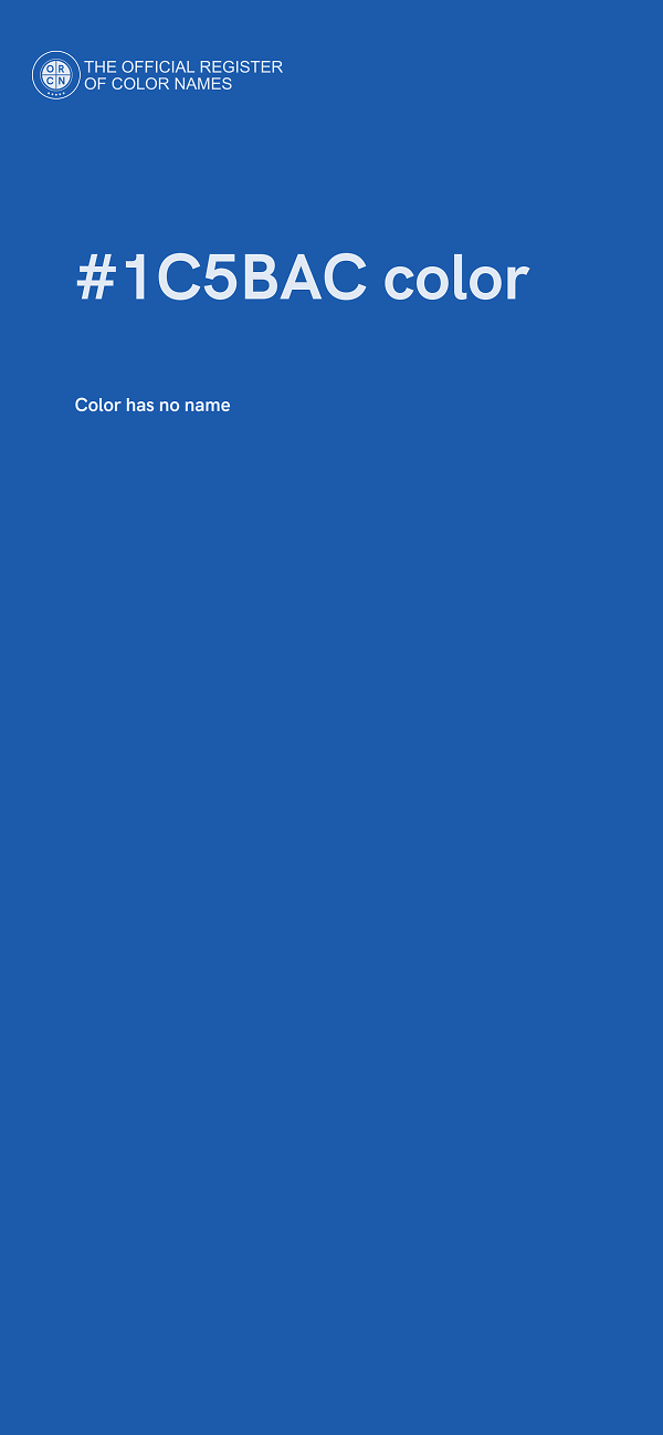 #1C5BAC color image