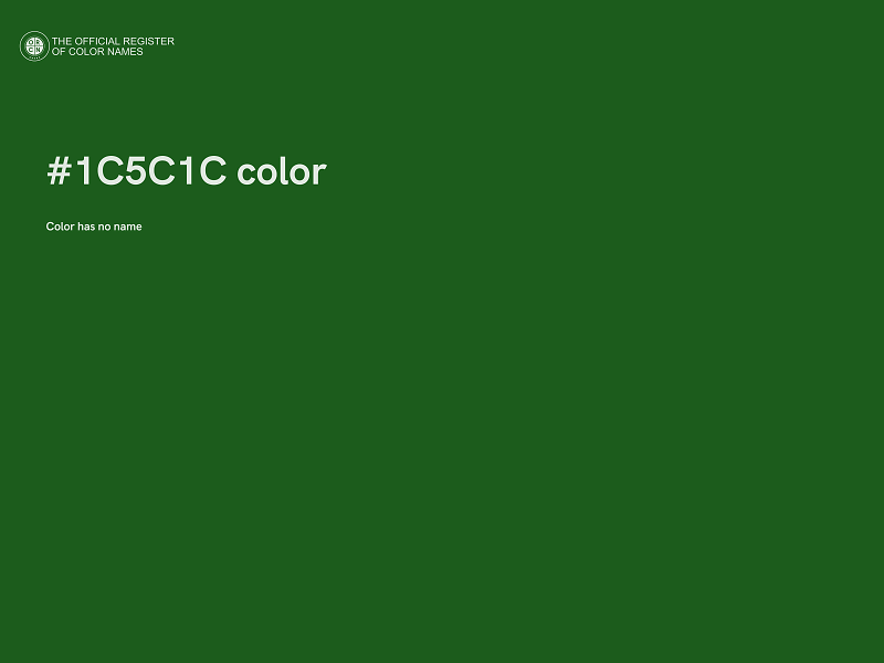 #1C5C1C color image