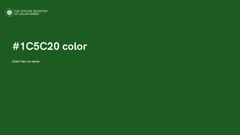 #1C5C20 color image