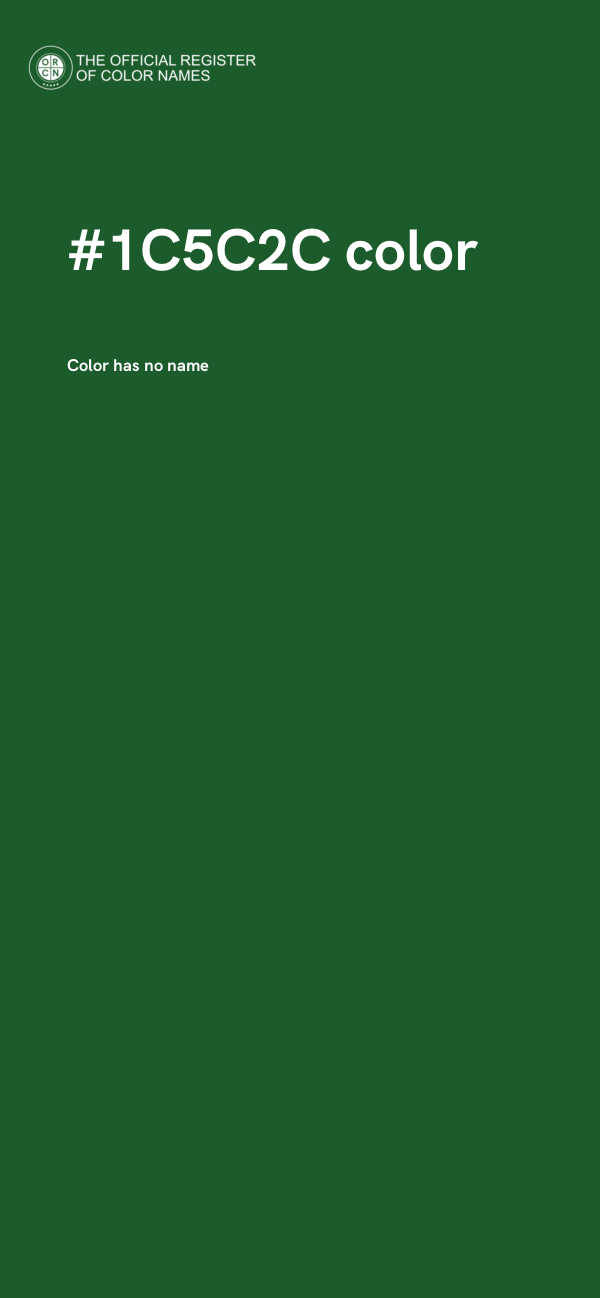 #1C5C2C color image