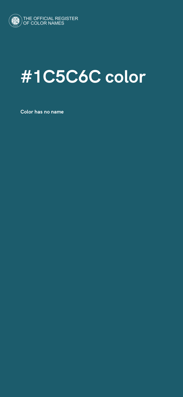 #1C5C6C color image