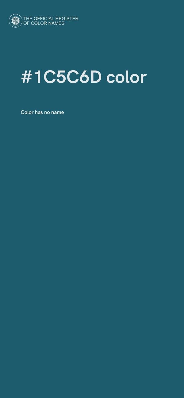 #1C5C6D color image