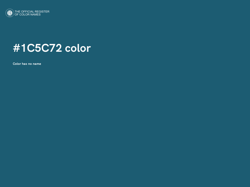 #1C5C72 color image