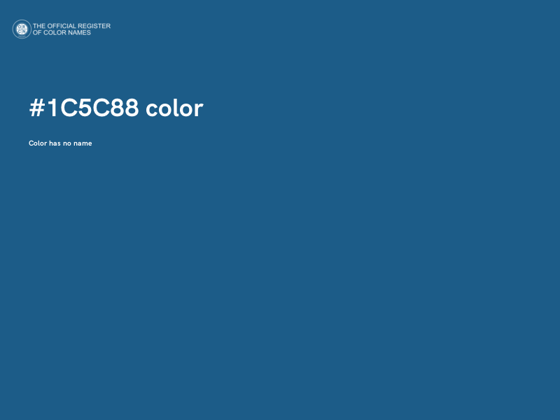 #1C5C88 color image