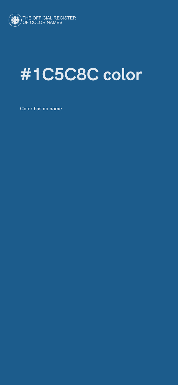#1C5C8C color image